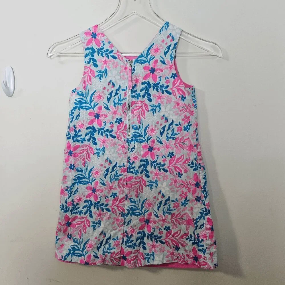 Tommy Bahama Lined Floral Colorful Dress Girls Pink Size 7 - Picture 2 of 3